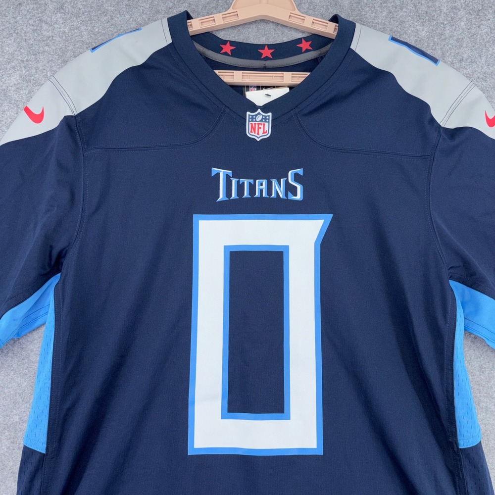Nike Tennessee Titans Calvin Ridley 0 Jersey Mens Large Navy Blue NFL 67NM-TTGH
